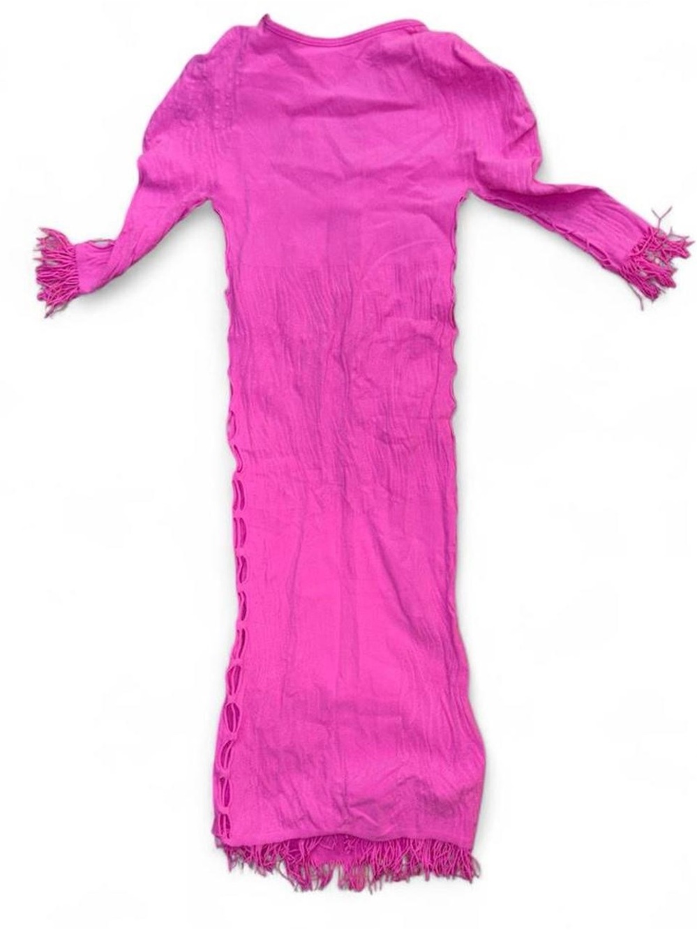 POSTER GIRL Bright Pink Keyhole Mini Dress - Picture 3 of 6